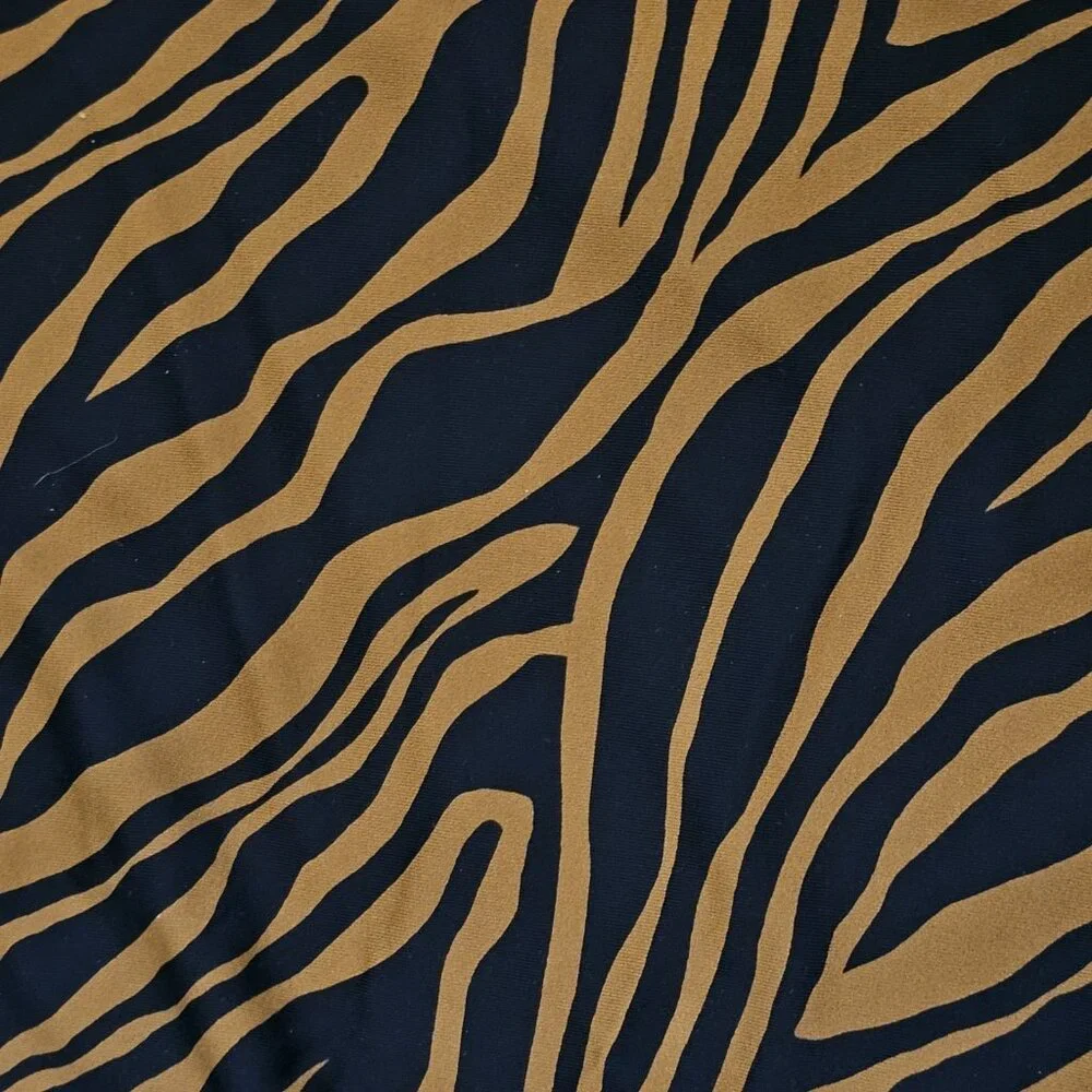 Knix Animal Print One Piece Classic Swimsuit Leakproof Tiger Print Sz M‎ Brown